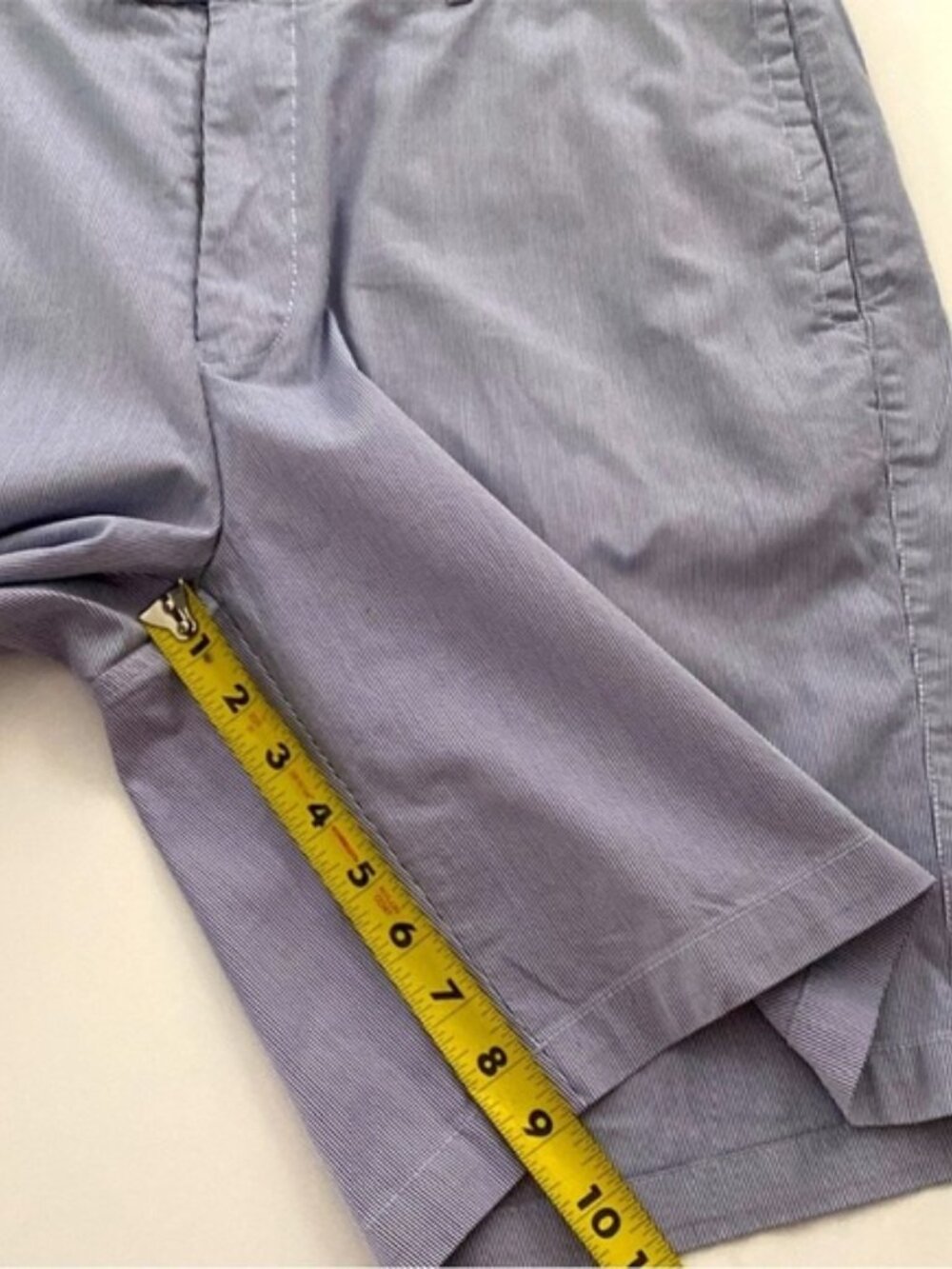 Peter Millar Man’s Shorts 9” Pinstripe Cotton-Blend Shorts size 38 - Picture 8 of 10